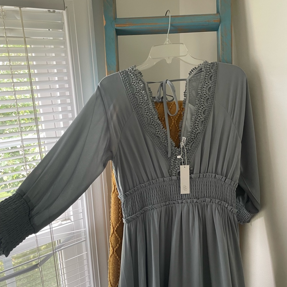 Baltic Born Gray Maxi Dress - Picture 3 of 5